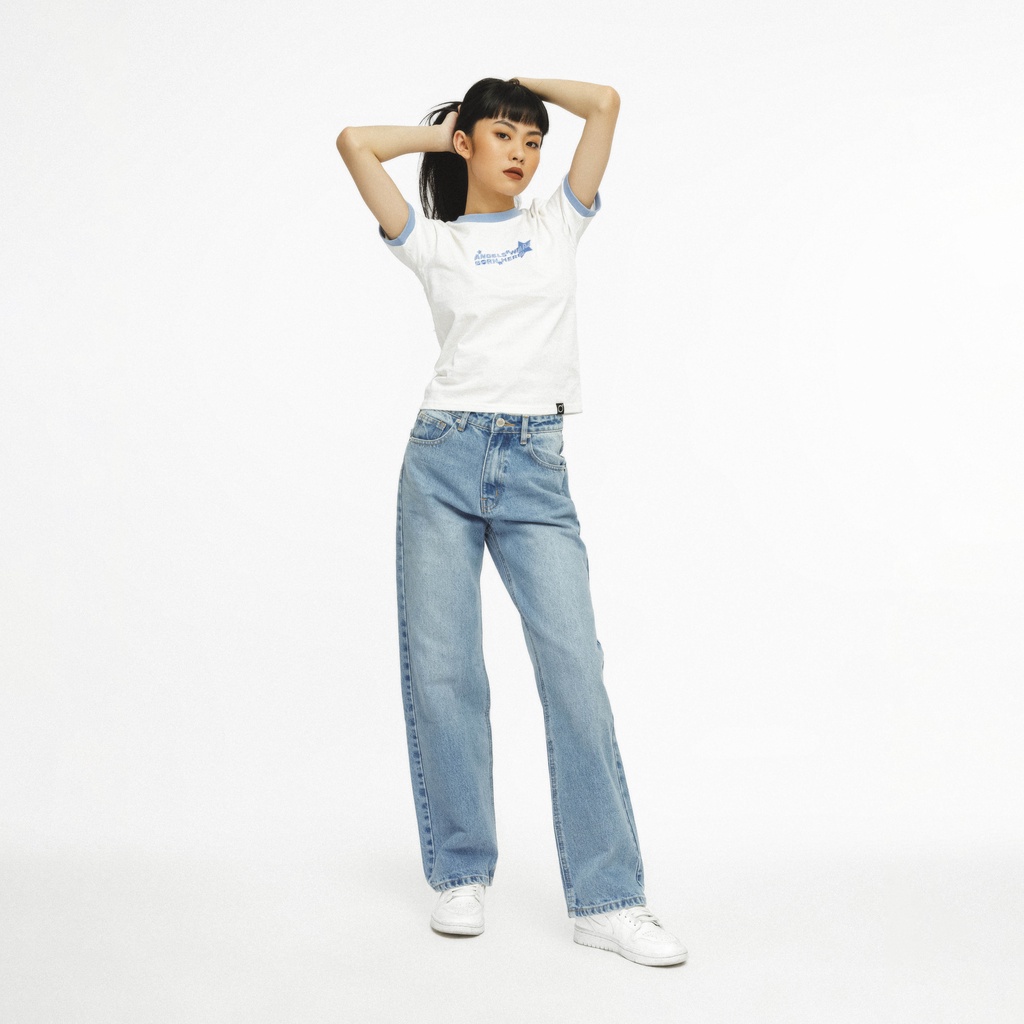 Áo Thun Nữ Baby Tee PRADIES "Blue Stars"