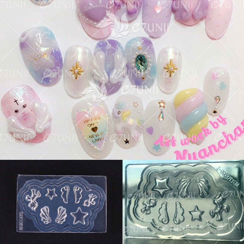 KHUÔN SILIOCON CÁNH THIÊN THẦN NAIL