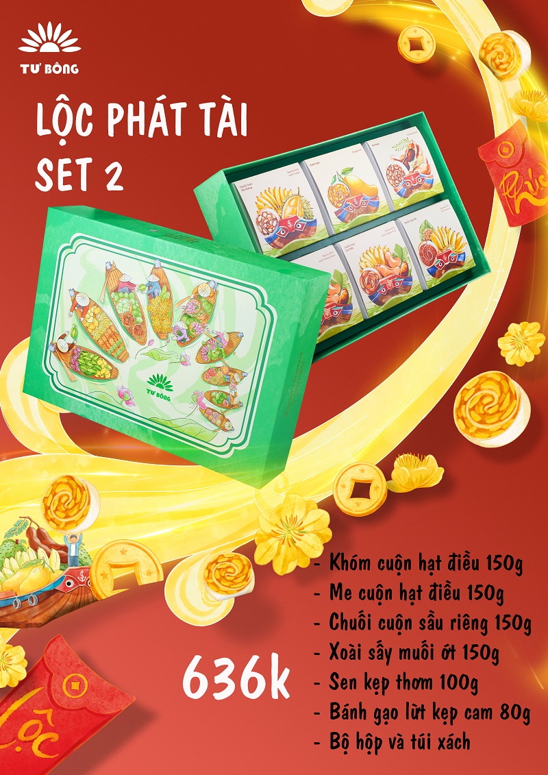 Hộp Quà Tết 6 món - Lộc Phát Tài