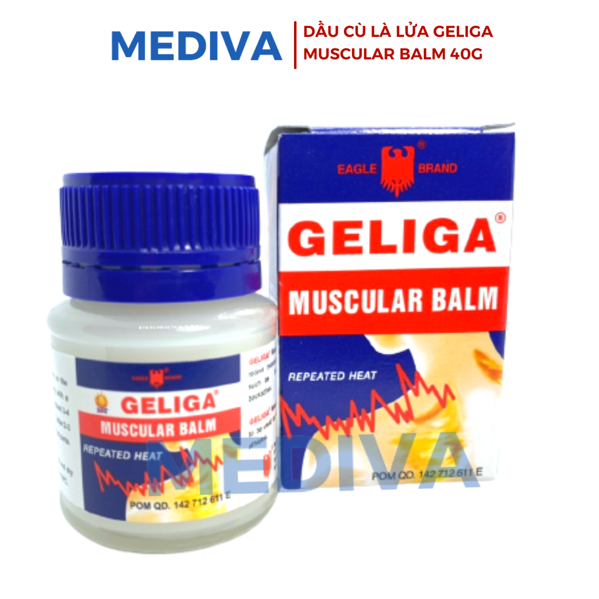 Cù là lửa Geliga Muscular Balm 40g - Combo 2 lọ