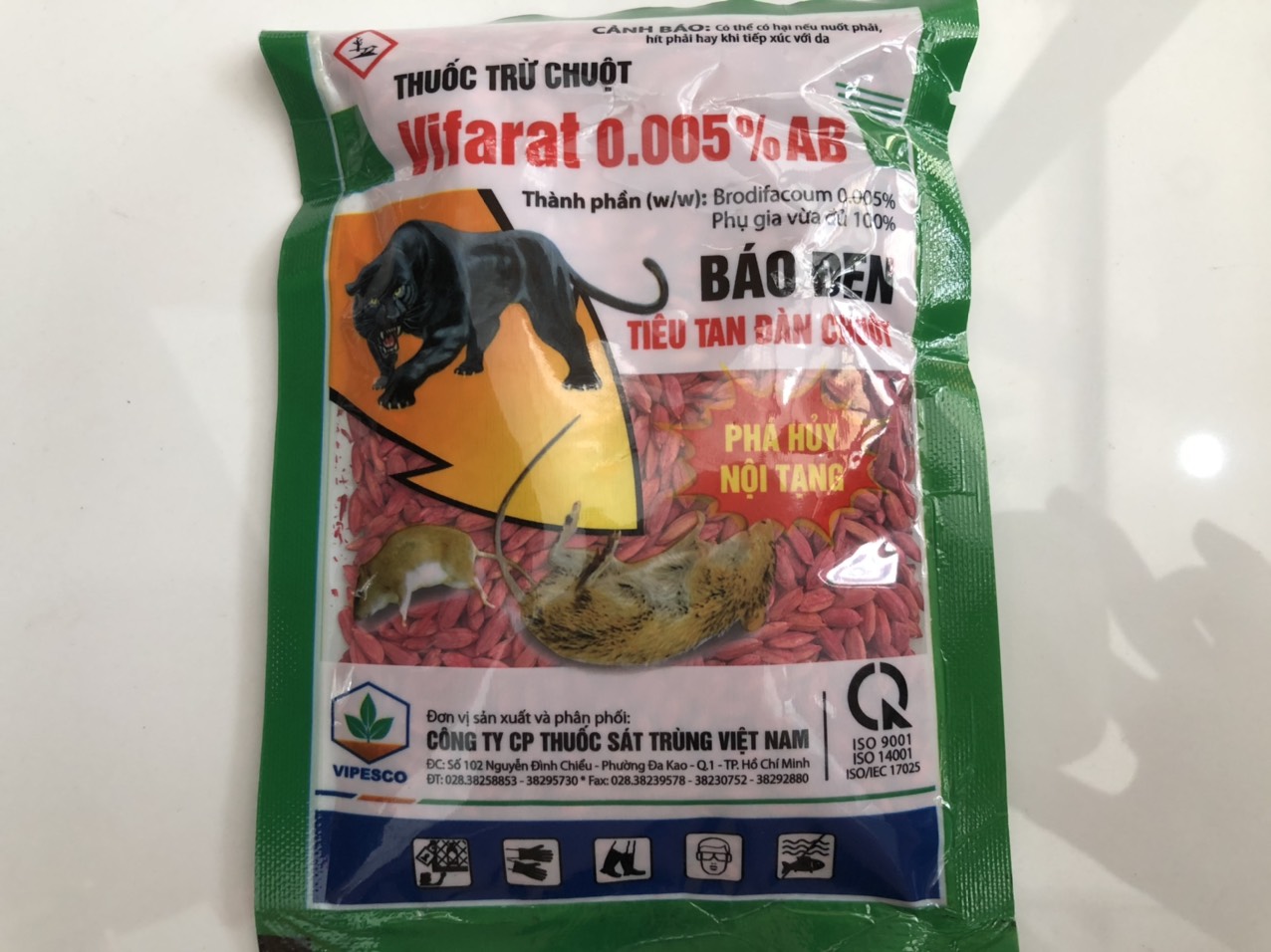 Thuốc diệt chuột trộn sẵn VIFARAT - GÓI 100G