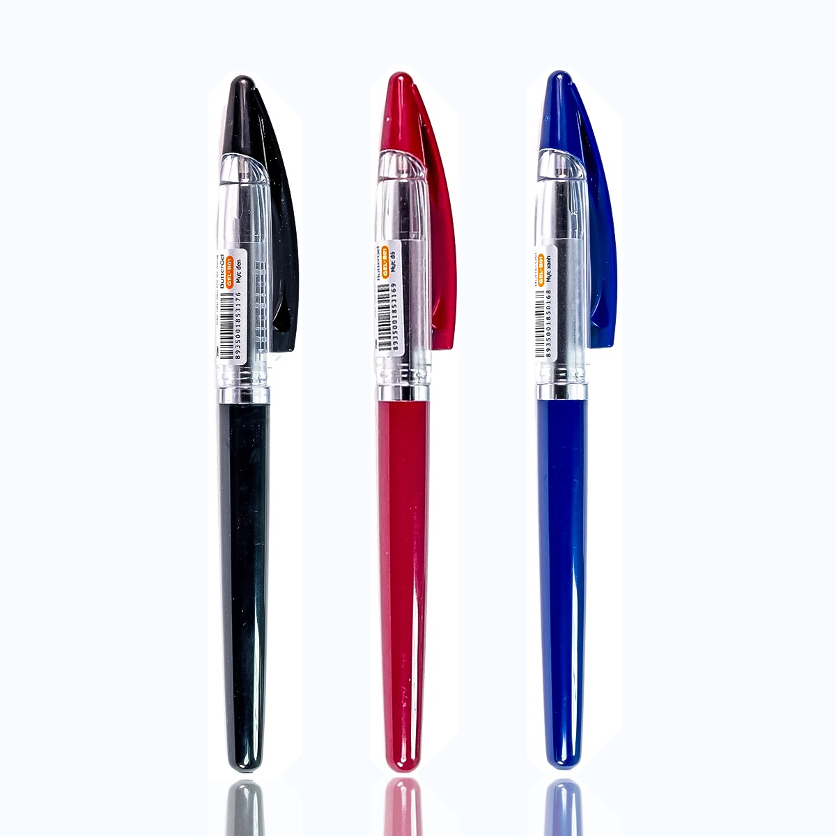 Bút bi 0.6mm Bmaster GEL-B01 (10/960) - Xanh/Đen/Đỏ