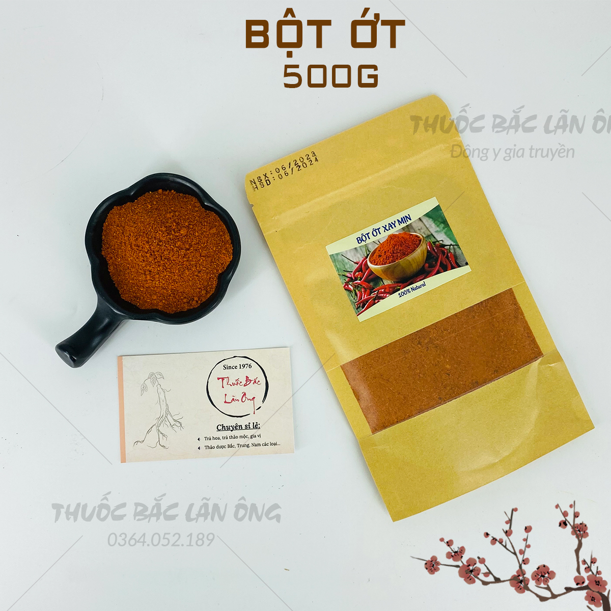 Bột ớt nguyên chất 500g
