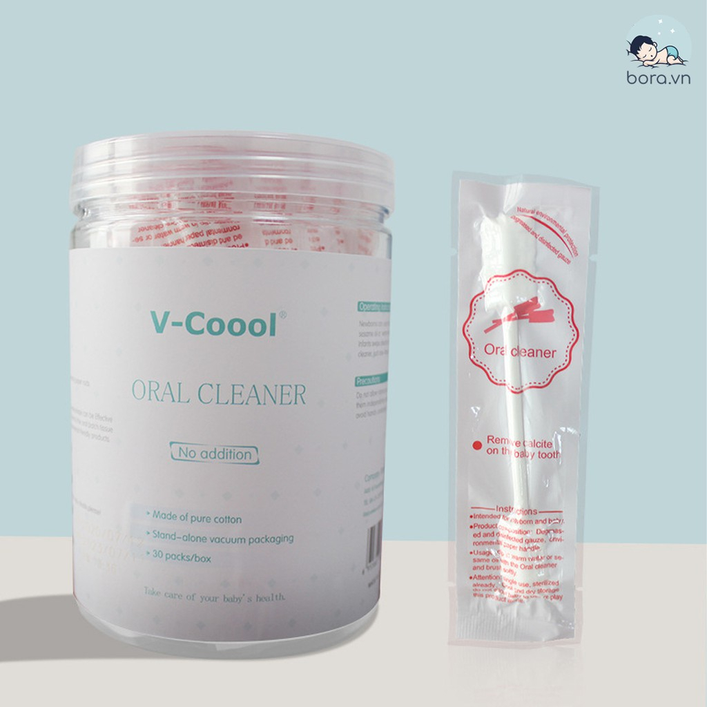 Hộp 30 Que rơ lưỡi V-cool (MẪU 1 ĐẦU)