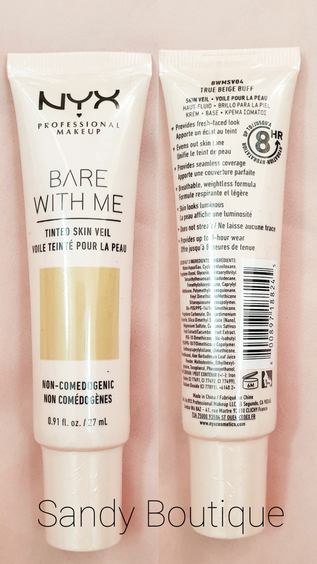 Kem nền đa năng Nyx Bare With Me [Bill Pháp]