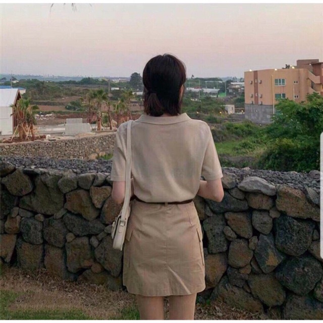 [HCM]Chân váy kaki túi hộp ulzzang