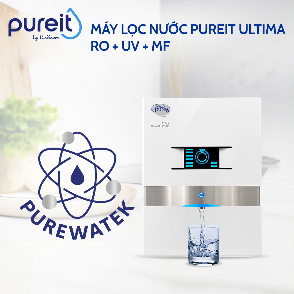 Máy Lọc Nước Unilever Pureit Ultima - Trắng - Đen