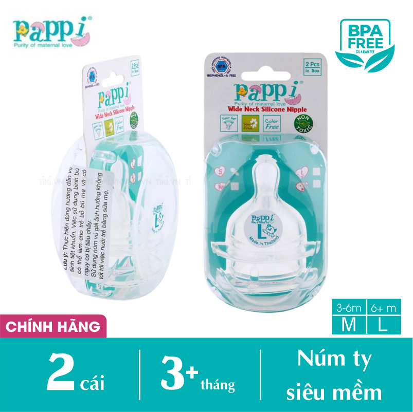 [HCM]Núm Ti Cổ Rộng Siêu Mềm Pappi size S M L