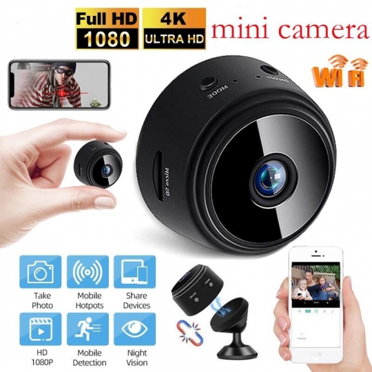 Camera Mini Wifi A9 ( App 365Cam) HD 1080 giám sát nhà cửa - hành trình xe máy, xe hơi  - thẻ 32gb mua rời