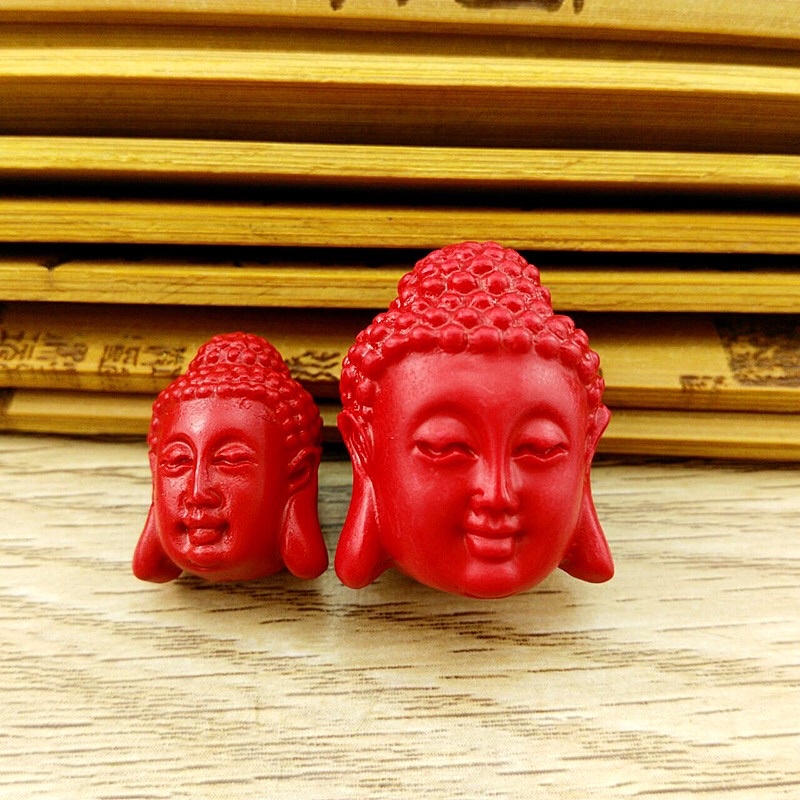 Charm mặt phật chu sa - kl087