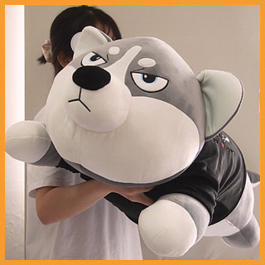 Gấu bông chó Husky mặt ngáo - Bozoshop