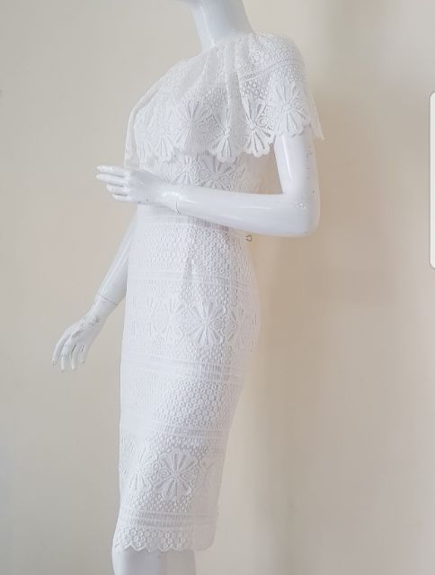 ZERASY - Đầm dự tiệc màu trắng
