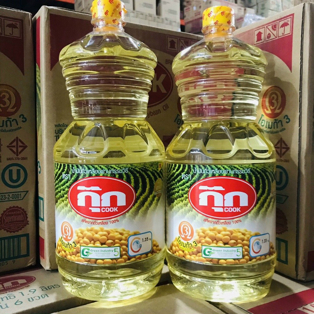 Dầu Ăn Đậu Nành Cook (Thái Lan) 1900ml
