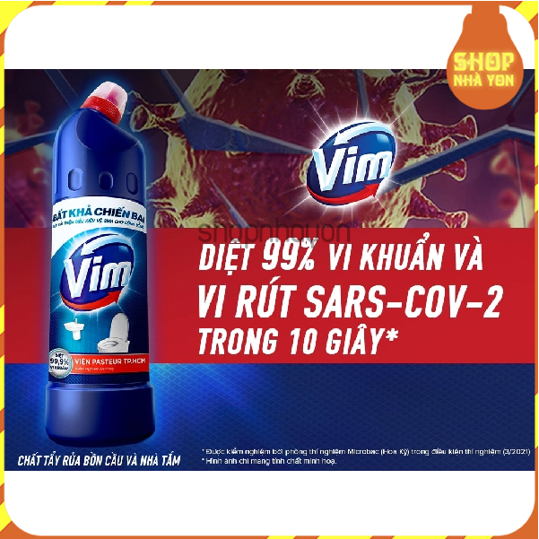 Nước Tẩy Bồn Cầu Và Nhà Tắm Vim 880ml