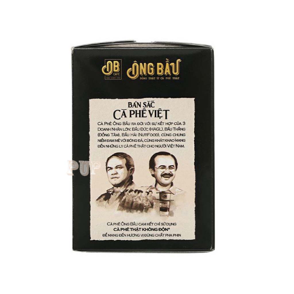 [Hộp 10 Gói 24g]Cà Phê Sữa Đá Ông Bầu, cà phê ob, ob cafe