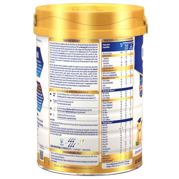Sữa bột Vinamilk Optimum Gold số 2 (900g) date MỚI MẪU MỚI