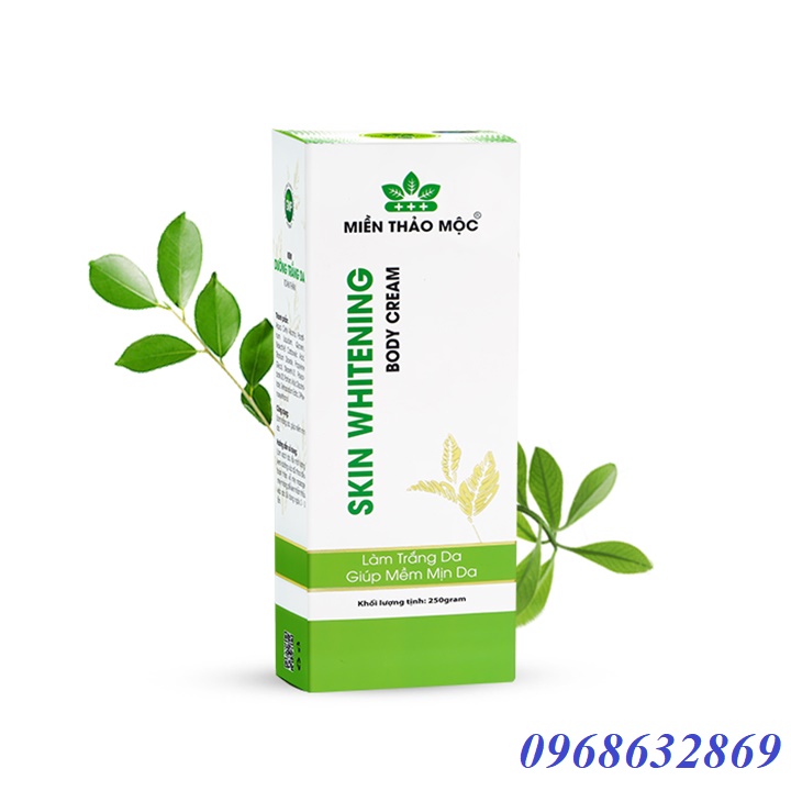 Kem body dưỡng trắng, mềm mịn da Miền Thảo Mộc 250g tuýp