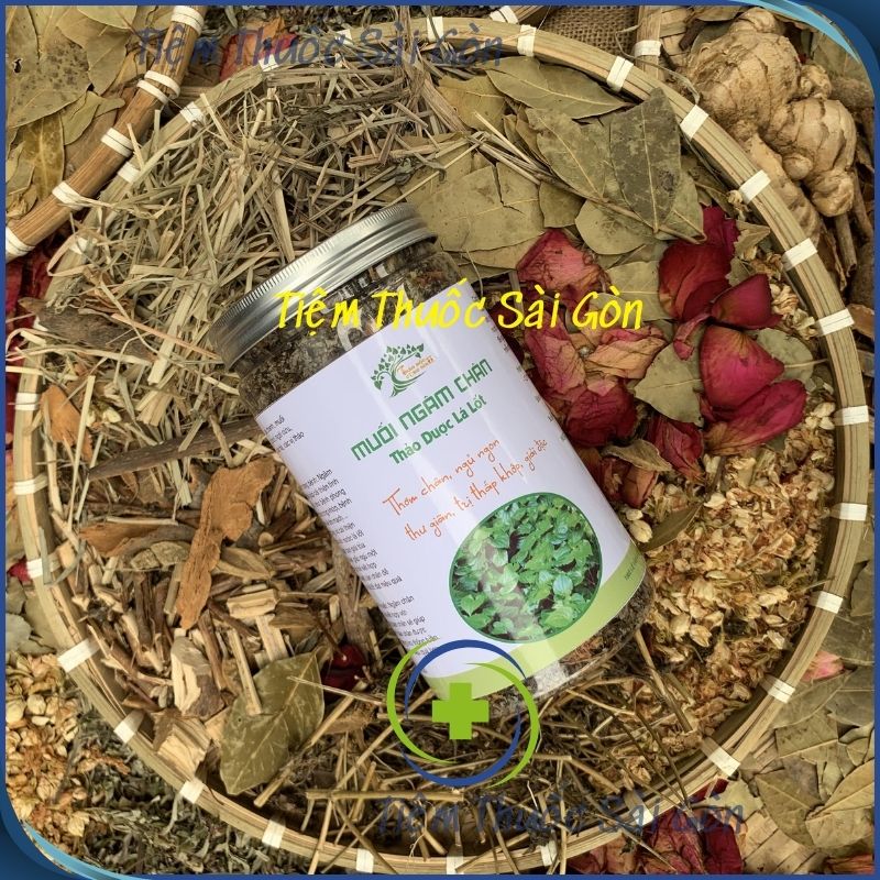 1KG Muối ngâm chân lá lốt thảo dược _ Thơm chân, ngủ ngon thư giãn, hỗ trợ phong thấp, giảm đau nhức