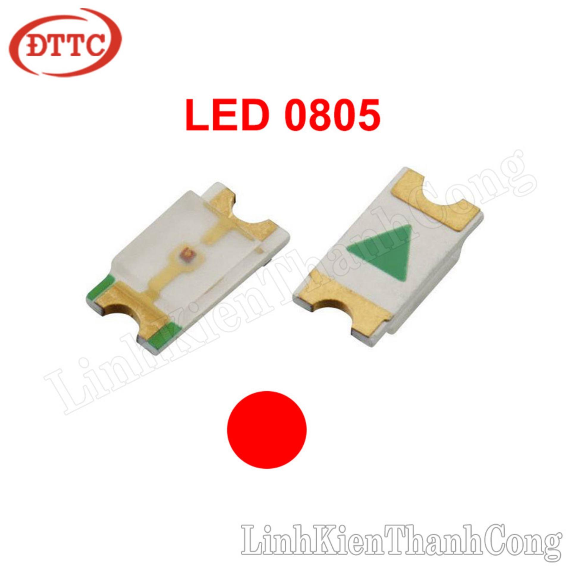 LED dán 0805 màu đỏ (10 chiếc)
