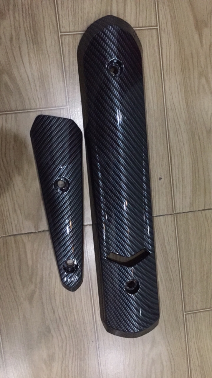 Ốp pô spark cacbon cho xe sirius