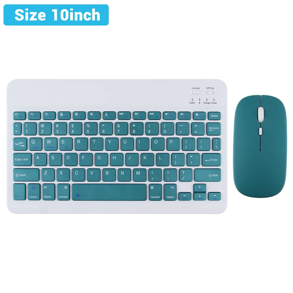Bluetooth Wireless Keyboard Mouse For Android IOS Samsung Tablet For Air Pro Mini Russian Korean Keyboard