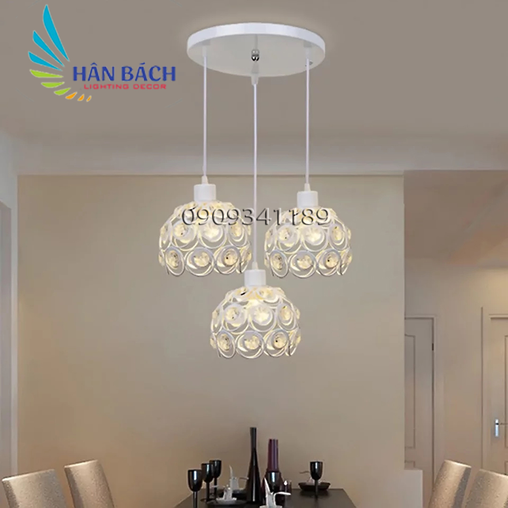 Đèn chùm thả pha lê đèn thả bàn ăn hiện đại Bảo hành 12 tháng