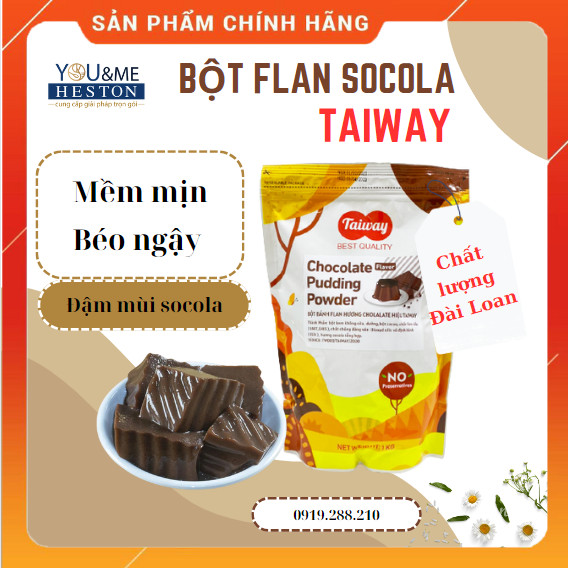 Bột pudding chocolate hiệu Taiway (flan socola)