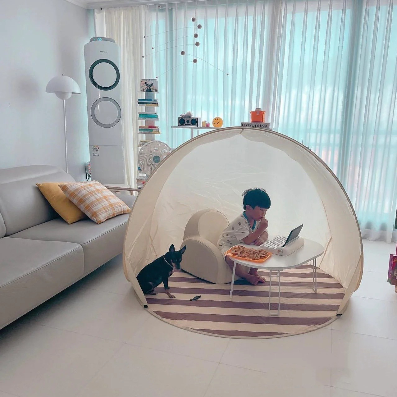 Lều du lịch dã ngoại gấp gọn phong cách Hàn Quốc