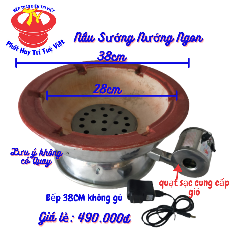 [HCM]Lò nướng than điện size 38cm đủ loại
