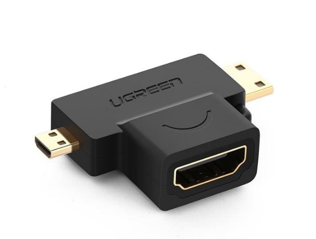 Đầu chuyển đổi HDMI sang Mini HDMI/ Micro HDMI Ugreen 20144 Chính Hãng