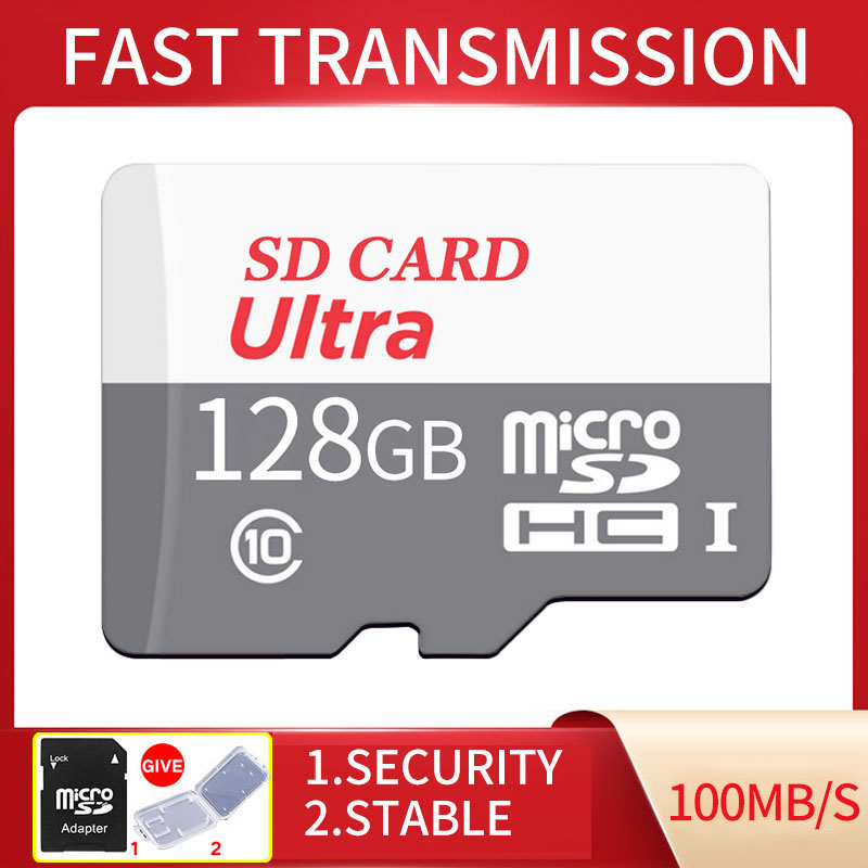 SD Card Class10 Micro SDHC TF Memory Cards Extreme Micro SDXC Ultra Memory Card 64GB 128GB Micro SDHC UHS-1 c10 100MB/ S