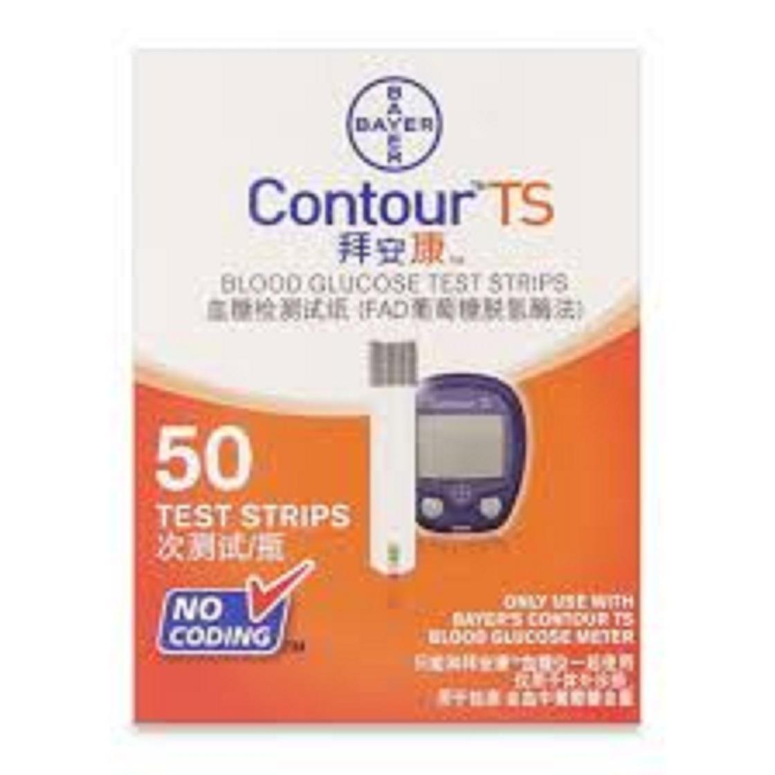 QUE THỬ ĐƯỜNG HUYẾT CONTOUR TS (HỘP 50 QUE)