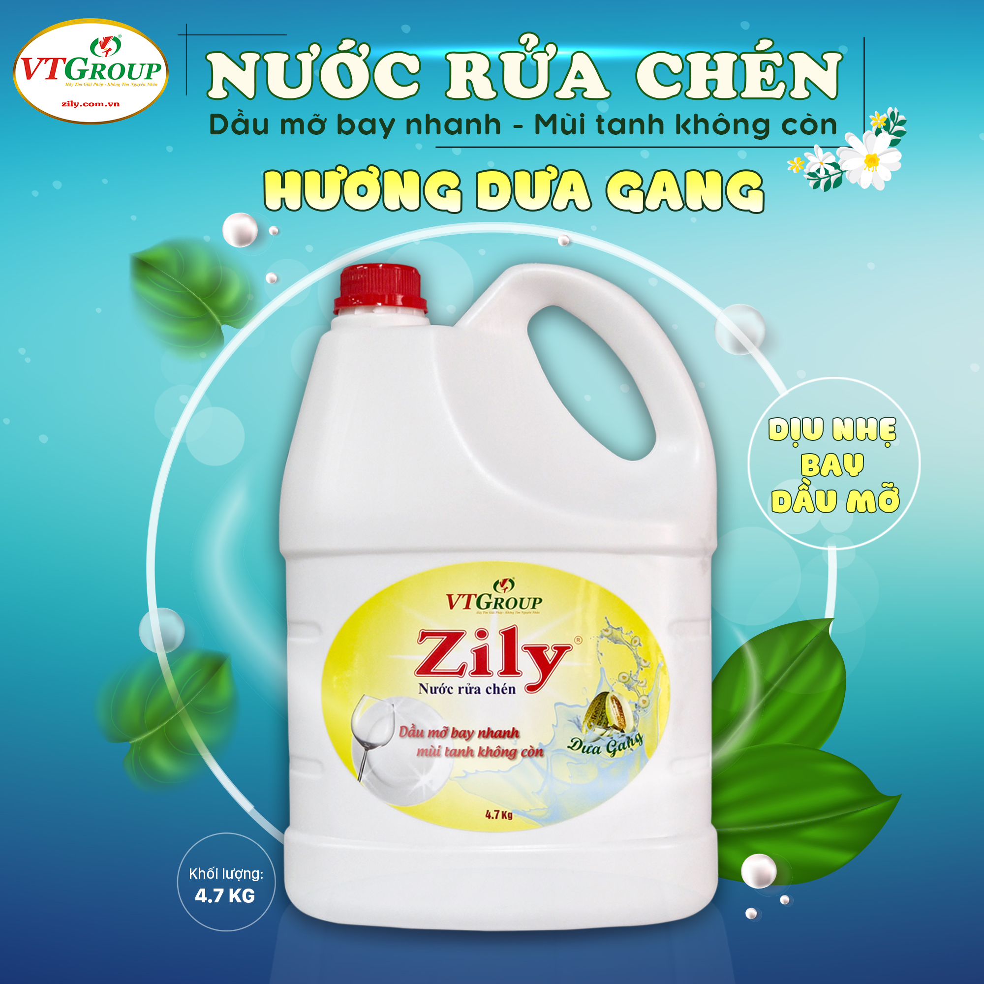 Nước Rửa Chén Zily - 4.7Kg