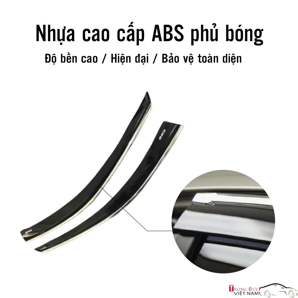 Bộ vè che mưa chỉ mạ crom cho xe MAZDA CX8