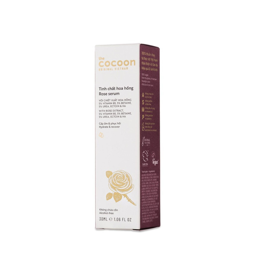 [HCM]Tinh chất hoa hồng cocoon 30ml (rose serum) thuần chay