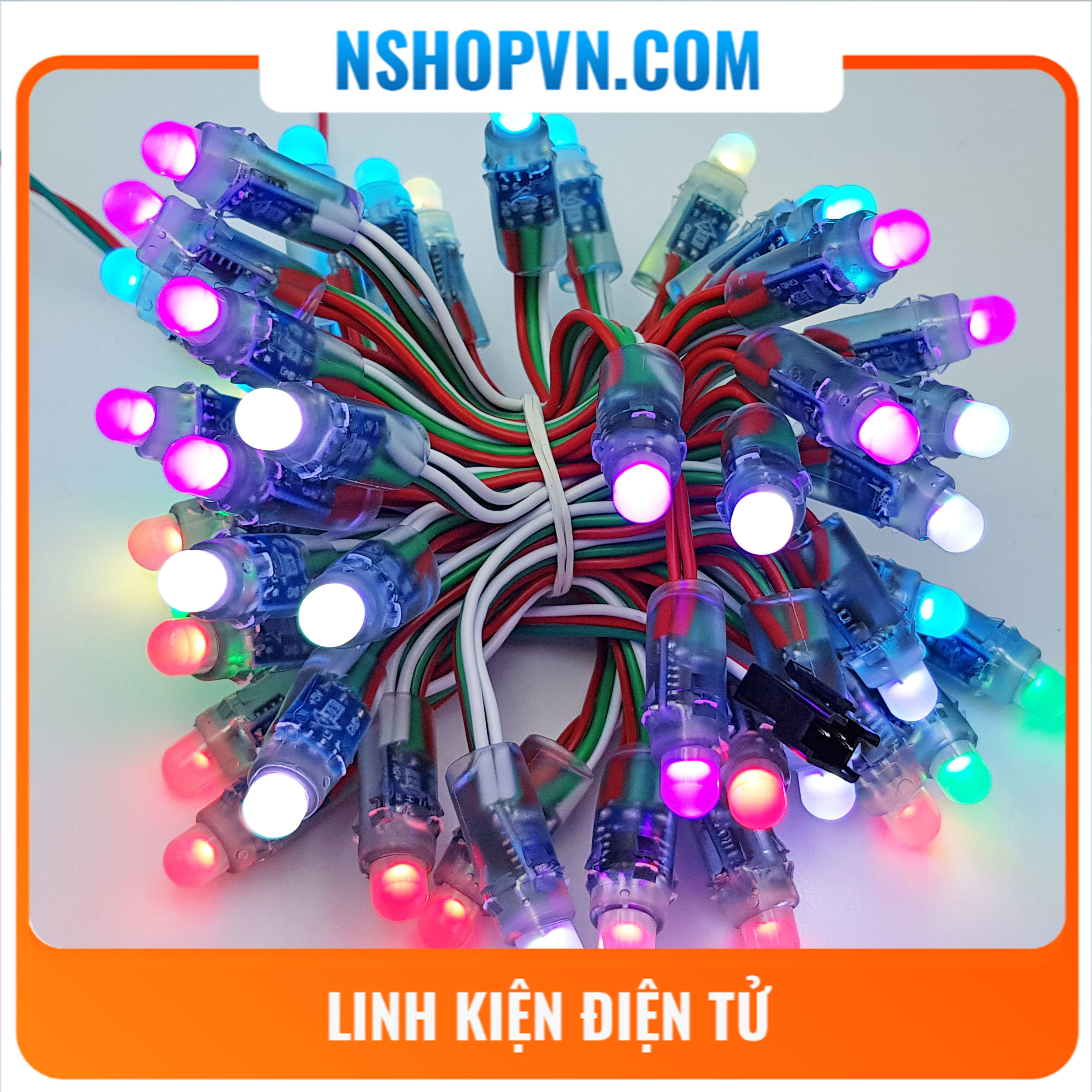 Dây led 50 bóng full color 1903 5vdc
