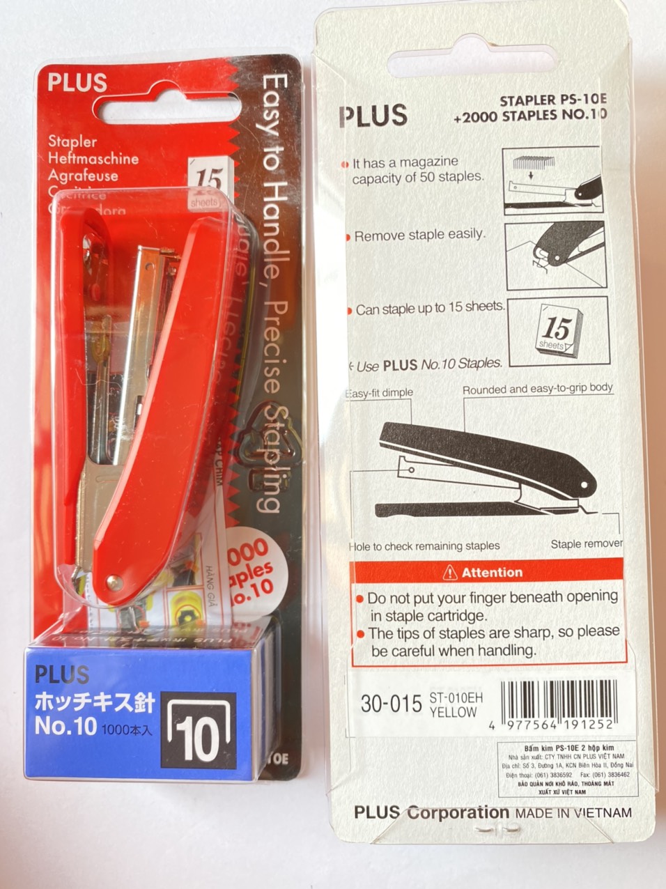 Bấm Kim Plus TR OS 10E - 2 Hộp Kim số 10