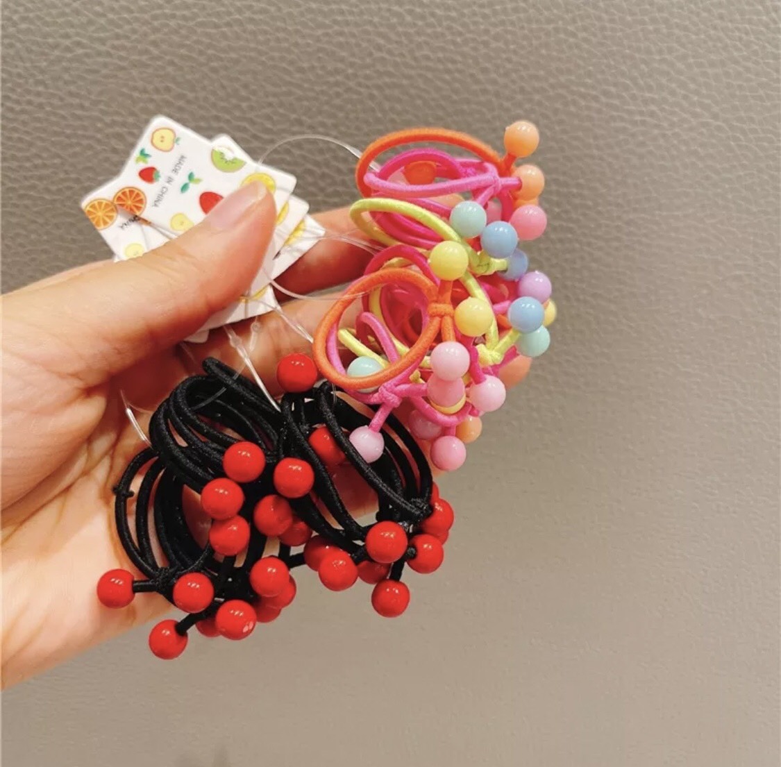 Set 5 - 10 cột tóc mini co giãn cột tóc tạo kiểu cho bé yêu siêu dễ thương HOTTREND ST0097