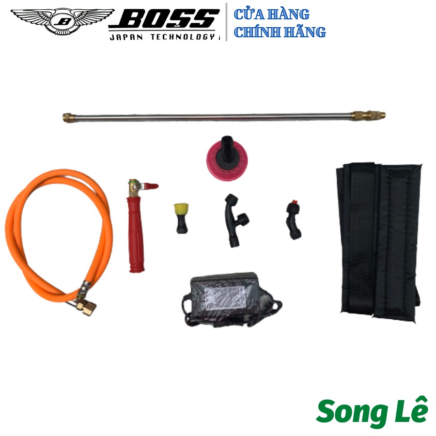 Bình Xịt Điện Boss Nhật 20L - 2 Bơm - 12v/12Ah