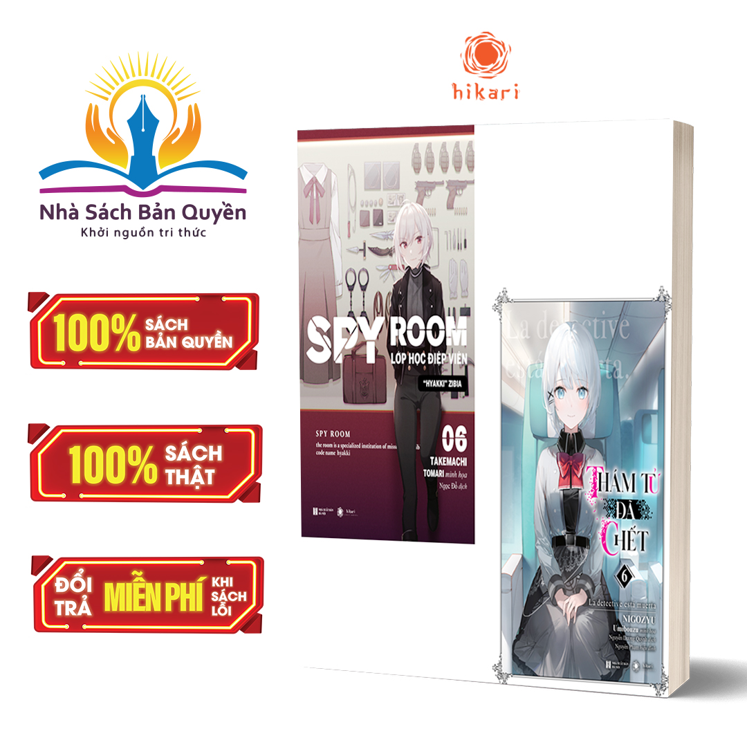 Sách - combo thám tử đã chết x spy room 6