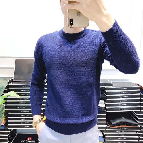 Áo Len Nam Dệt Kim Cổ Tròn Cao Cấp
