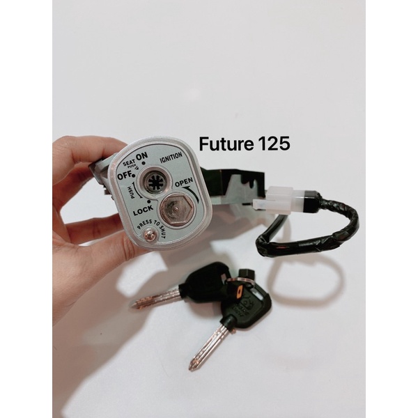 Bộ ổ khoá từ 8 cạnh xe Fu Future X, Future 125 chống cướp hàng Vương niệm cao cấp