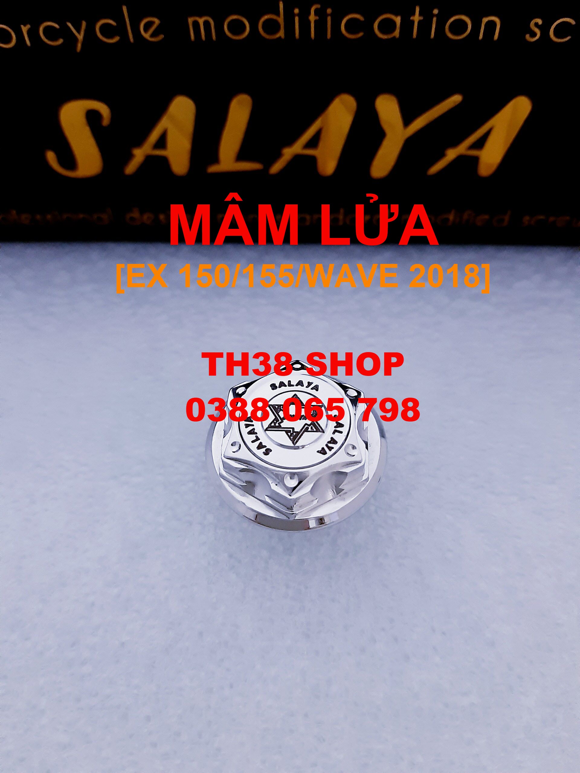 ốc mâm lửa Ex150, Ex155, Wave A2018 110 salaya [mẫu mới]