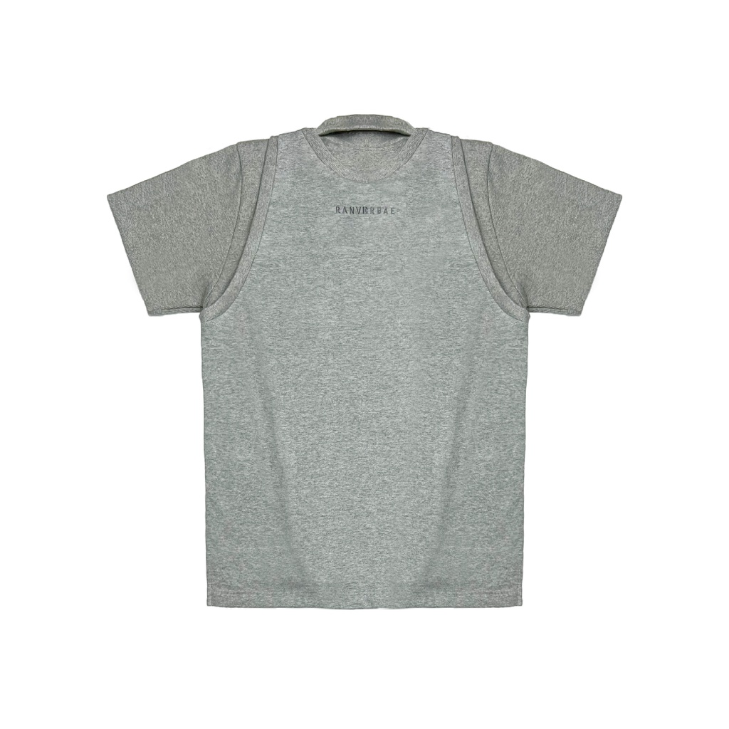 Áo Polo RANVERBAE DOUBLÉ POLO LAYER Xám