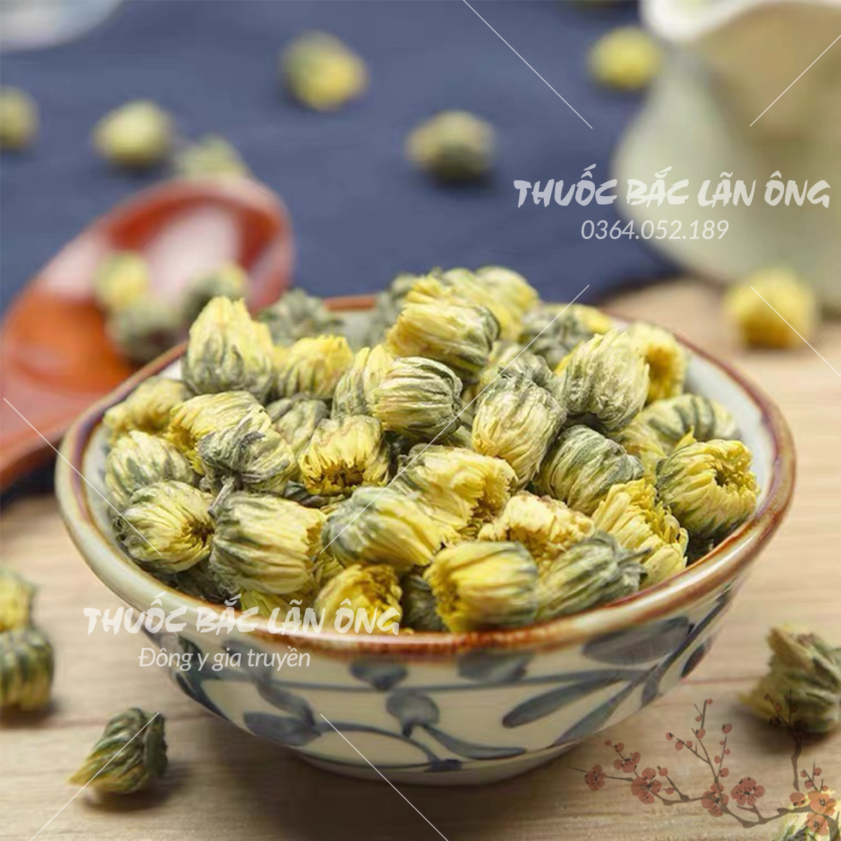 Hoa cúc nụ kim cương sấy lạnh 1kg (Kim cúc, cúc vàng nụ bé)