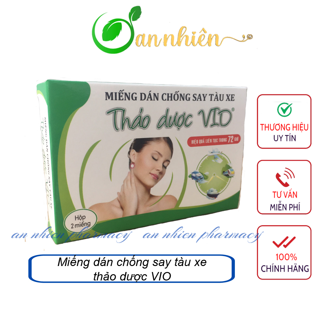 Miếng dán chống say tàu xe thảo dược VIO