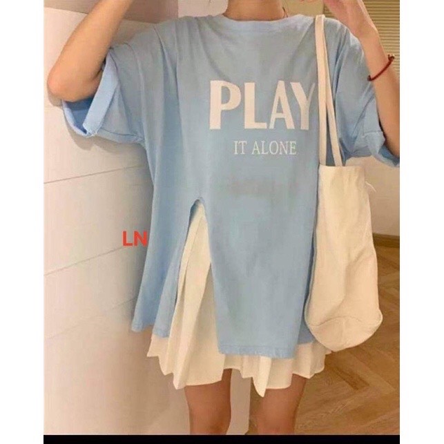 Áo phông xẻ PLAY LN12