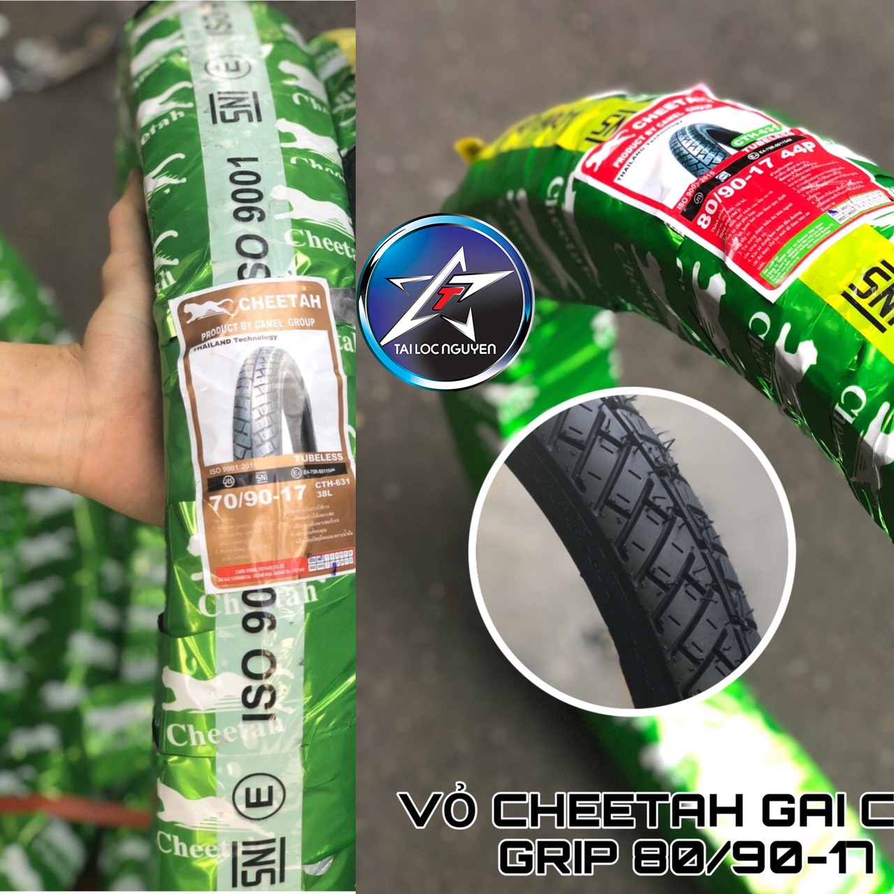 [HCM]CẶP VỎ CHEETAH GAI CITY GRIP PRO SIZE 70/90-17 và 80/90-17