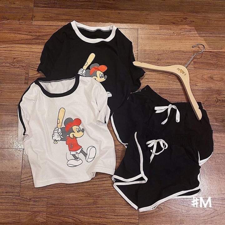 bộ đồ đùi chất cotton hàng đẹp dễ thương