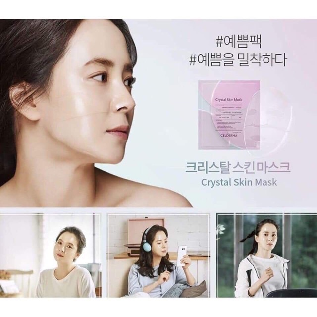 [HCM]Mặt nạ thạch anh Crystal skin mask Celderma